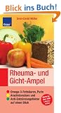 Rheuma- und Gicht-Ampel: Omega-3-Fetts�uren, Purin, Arachidons�ure und Anti-Entz�ndungsfaktor auf einen Blick; Sticker: Werte f�r �ber 2600 Lebensmittel