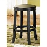 447 Pub Casual Dining 24" Barstool in Rubbed Black and Cherry [Set of 4]