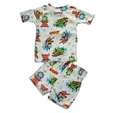 Thomas The Train - Boys Short Sleeve Shortie Thomas The Train Pajamas, White, Multi