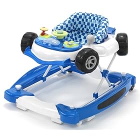 My Child Rocking Baby Walker in Racing Car Blue