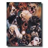 Puppy Dog Collage Kids Room Home Decor Wall Picture 16x20 Art Print