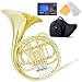 Mendini MFH-20 Single F key French Horn w/ Case & Chromatic Tuner with Metronome