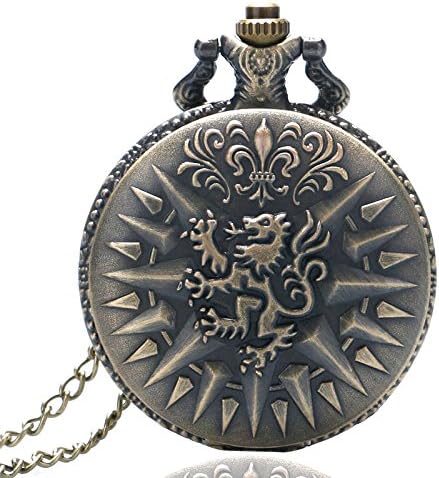 Inspire Jewelry Cool Bronze Retro Dragon Pendant Pocket Watch Chain Men Women Quartz Watch P209