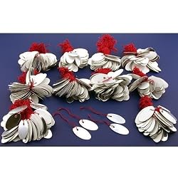 1000 String Price Tags Ring Chain Bracelet Jewelry Silver