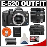 Olympus EVOLT E-520 Digital SLR Camera Kit with Digital 14-42mm Zoom Lens + BLM-1 Battery + Case + Bonus Accessory Kit