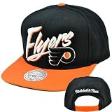 NHL Philadelphia Flyers Mitchell Ness Throwback Vice Script Snapback Hat NE93