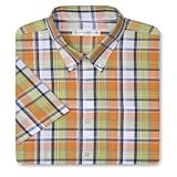 Cutter & Buck Big & Tall Bay View Plaid Short Sleeve Sport Shirt