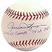 Rollie Fingers Signed Baseball with 72-74 Champs and 74 WS MVP Inscription
