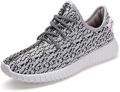 BUDDI Women Non Slip Comfort Sneakers Lace Up Breathable Athletic Running Shoes Lightweight Gym Shoes White 8.5 M US