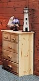 IMAGE OF Rustic 5 Drawer Chest Color - Light Honey