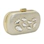 Inge Christopher Bubbles Lambskin Crystal Minaudier - Champagne