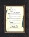 Personalized Poem for Father - Father of the Year Award on 11 x 14 inches Double Beveled Matting