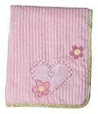 Lambs & Ivy Ribbed Velour Blanket in Swan Lake