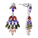 Pugster Fine Clorful Swarovski Crystal Cluster Dangle Sale Earrings