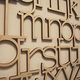 Wood Alphabet 15 wide x 20 high x 1/4 thick