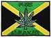 Jamaica Pot Leaf Flag Embroidered Patch Marijuana Rasta Jamaican Iron-On Rastafarian Emblem