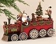 11" Amusements Animated Musical Santa Claus Christmas Train with Rotating Gears