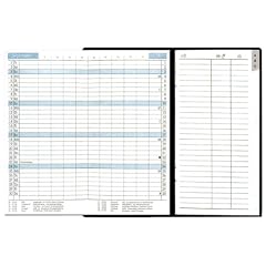 Taschenkalender Leporello 15teiliges Leporello-Kalendarium, Messetermine, Ferienplanung, 16 Seiten Adressenheft, 2farbiger Druck, Einband PVC schwarz, Gr��e: 9,5cm x 16cm