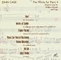 John Cage: The Works for Piano, Vol. 4