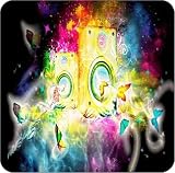 Rikki KnightTM Magical Music Speakers - Square Beer Coasters - Drink Coasters (Set of 4) - Ideal Gift for all Occassions