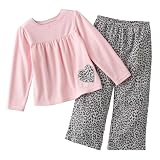 Carters Girls Heart 2 Pc Fleece Pajama