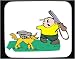 Decorated Mouse Pad with man, body, individuals, individual, wildlife, humans, gun, person, dog, hunting, human, persons, people, rabbit, riding, hunter