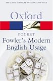 Pocket Fowlers Modern English Usage (Oxford Paperback Reference)