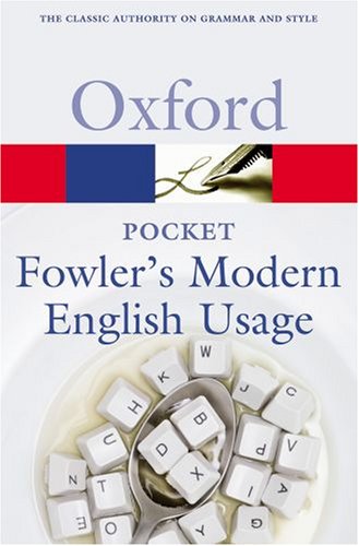 City Travel Guides Discounted  Books : Pocket Fowler's Modern English Usage (Oxford Paperback Reference)