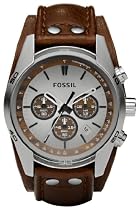 Fossil Herren-Armbanduhr Sport Chronograph Leder braun CH2565