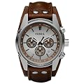Fossil Herren-Armbanduhr Sport Chronograph Leder braun CH2565