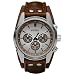 Fossil Herren-Armbanduhr Sport Chronograph Leder braun CH2565