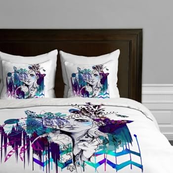 Deny Designs Holly Sharpe Tribal Girl Colourway Duvet Cover King