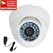 VideoSecu 600TVL Outdoor Day Night Vision Home Security Surveillance Camera Vandal Proof 1/3" SONY CCD with Power Supply 1Z2