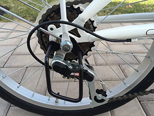 20" Folding Bike Light Weight fold bicycle old school style WHITE with a free carrier bag