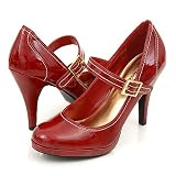 Delicious Olivia Pumps Red 6 Red