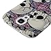 S4 Case, Galaxy S4 Case - MOLLYCOOCLE Fashion Style Colorful Painted Pattern PC Hard Cover Case for Samsung Galaxy S4 I9500 I9505 SPH-L720 SGH-I337 SCH-I545 SGH-M919 SCH-R970 Samsung Galaxy S4 LTE-A(Skull with Flowers)