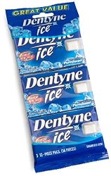 Dentyne Ice Peppermint Sugarless Chewing Gum, 12-Piece, 3-Count Multi-Pack (Pack of 20)