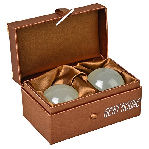 Gent House Ice Jade Baoding Citrine Chinese Health Stress Exercise Balls
