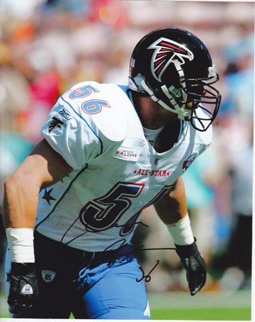 Keith Brooking Autographed Atlanta Falcons 8x10 Pro Bowl Photo