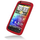 PDair Red Luxury Silicone Case for HTC Sensation 4G Z710e / HTC Sensation XE