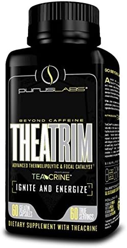 TheaTrim by Purus Labs - Advanced Thermogenic Weight Loss, Fat Burning Supplement with TeaCrine (60 Capsules)