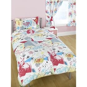 CharacterWorld High School Musical Scribbles Rotary Duvet Set, Single