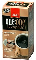 Melitta Coffe Pods,  HazelnutCreme, 18-Coffe Pods 5.89 Ounce (Pack of 4)