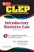 The Best Test P CLEP Introductory Business Law (REA) - The Best Test Prep (CLEP) by Lisa M. Fairfax