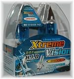 Xtreme Vision 8500K Xenon HID Blue Krypton Headlights H4 for Yamaha R1 R6 YZF 98-04
