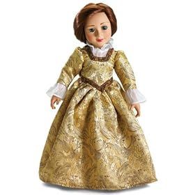 Hampton Court Renaissance Brocade Doll Dress and Shoes made for 18 Slim all Vinyl Dolls... by Fantasy Adventures Carpatina Dolls
