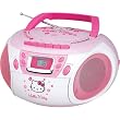 HELLO KITTY KT2028A Stereo AM/FM/CD Boom Box with Cassette Player/Recorder