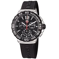 Big Sale TAG Heuer Men's CAU1110.FT6024 Formula 1 Black Dial Black Rubber Strap Quartz Watch
