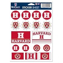 NCAA Harvard College Vinyl Sticker Sheet, 5
