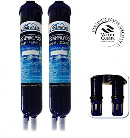 2-pack Whirlpool 4396710, 4396710b,4396710p, 4396710t Refrigerator Water Filter